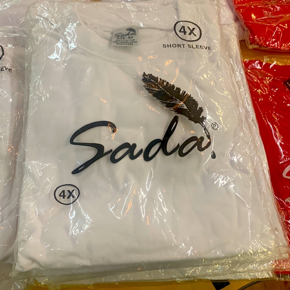 SADA White Short Sleeve 4x